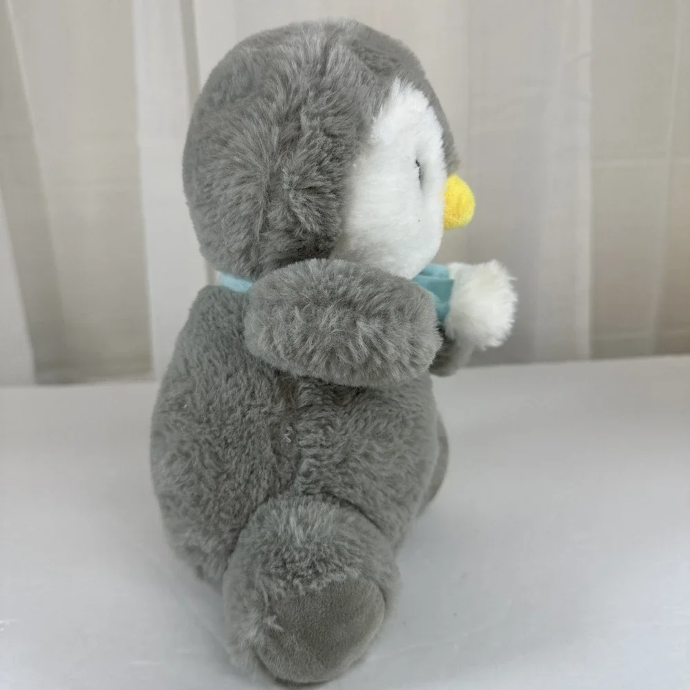 Kellytoy Gray White Penguin Plush Soft Huggable Stuffed Animal Toy 10
